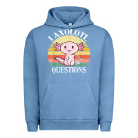 Pigment Pebble Blue i axolotl questions funny axolotl costume for axolotl lovers t shirt Urban Hoodie - linhVisuals
