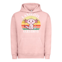 Pigment Salmon i axolotl questions funny axolotl costume for axolotl lovers t shirt Urban Hoodie - linhVisuals
