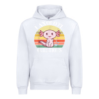 White i axolotl questions funny axolotl costume for axolotl lovers t shirt Urban Hoodie - linhVisuals
