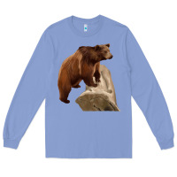 Colony Blue California Grizzly Bear Long Sleeve Tee - RanaPortraitStore