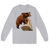 Moon Dust California Grizzly Bear Long Sleeve Tee - RanaPortraitStore