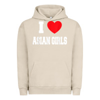 Pigment French Oak i love asian girls t shirt Urban Hoodie - linhVisuals