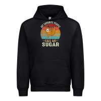 Black womens my favorite people call me sugar cute sloth lover grandma Urban Hoodie - linhVisuals