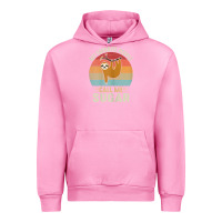 Fuchsia Pink womens my favorite people call me sugar cute sloth lover grandma Urban Hoodie - linhVisuals