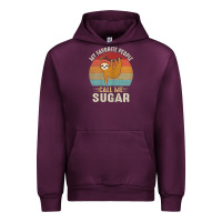 Womens My Favorite People Call Me Sugar Cute Sloth Lover Grandma Urban Hoodie | Teevron