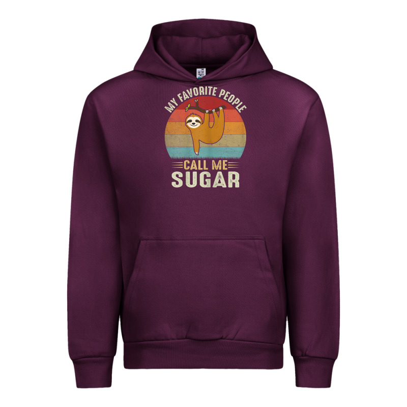 Womens My Favorite People Call Me Sugar Cute Sloth Lover Grandma Urban Hoodie by linhVisuals | Teevron