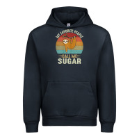 Navy womens my favorite people call me sugar cute sloth lover grandma Urban Hoodie - linhVisuals