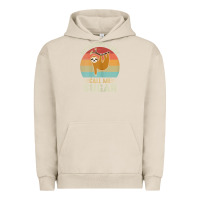 Pigment French Oak womens my favorite people call me sugar cute sloth lover grandma Urban Hoodie - linhVisuals