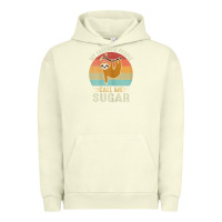 Pigment Pistachio womens my favorite people call me sugar cute sloth lover grandma Urban Hoodie - linhVisuals