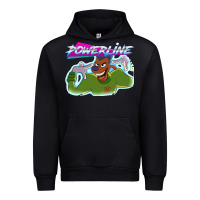Black powerline Urban Hoodie - linhVisuals