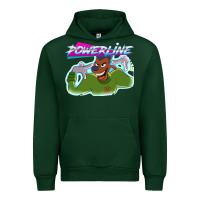 Forest Green powerline Urban Hoodie - linhVisuals