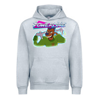 Heather Grey powerline Urban Hoodie - linhVisuals