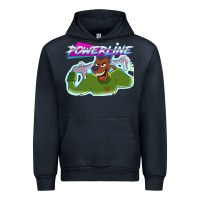 Navy powerline Urban Hoodie - linhVisuals