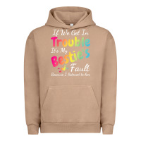 Pigment Burro if we get in trouble it's my bestie's fault i listened her t shirt Urban Hoodie - linhVisuals