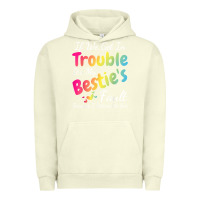 Pigment Pistachio if we get in trouble it's my bestie's fault i listened her t shirt Urban Hoodie - linhVisuals