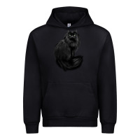 Black black cat Urban Hoodie - linhVisuals