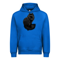 Cobalt black cat Urban Hoodie - linhVisuals