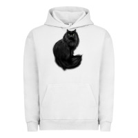 Pigment Lunar Rock black cat Urban Hoodie - linhVisuals