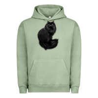 Pigment Oil Green black cat Urban Hoodie - linhVisuals
