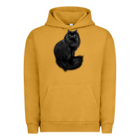 Pigment Peanut Butter black cat Urban Hoodie - linhVisuals
