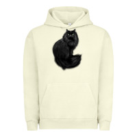 Pigment Pistachio black cat Urban Hoodie - linhVisuals