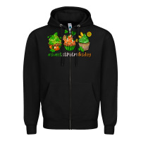 Black sweet st patricks day cupcake Zipper Hoodie - AdoDesignShop