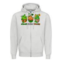 Dove Grey sweet st patricks day cupcake Zipper Hoodie - AdoDesignShop