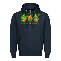 Navy sweet st patricks day cupcake Zipper Hoodie - AdoDesignShop