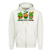 Oatmeal Heather sweet st patricks day cupcake Zipper Hoodie - AdoDesignShop