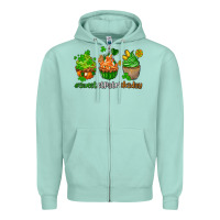 Seafoam sweet st patricks day cupcake Zipper Hoodie - AdoDesignShop