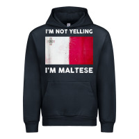 Navy i'm not yelling i'm maltese shirt  malta flag t shirt Urban Hoodie - linhVisuals