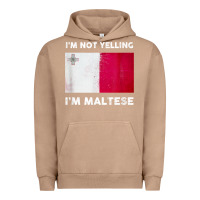 Pigment Burro i'm not yelling i'm maltese shirt  malta flag t shirt Urban Hoodie - linhVisuals