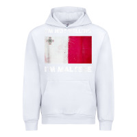 White i'm not yelling i'm maltese shirt  malta flag t shirt Urban Hoodie - linhVisuals