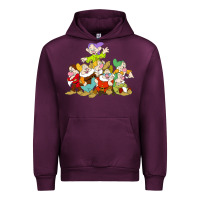 Mauve Wine grumpy dopey dwarf Urban Hoodie - linhVisuals