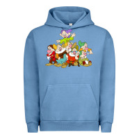 Pigment Pebble Blue grumpy dopey dwarf Urban Hoodie - linhVisuals