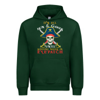 Forest Green it's all fun & games until someone needs an eyepatch pirate t shirt Urban Hoodie - linhVisuals