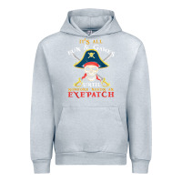 Heather Grey it's all fun & games until someone needs an eyepatch pirate t shirt Urban Hoodie - linhVisuals