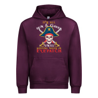 Mauve Wine it's all fun & games until someone needs an eyepatch pirate t shirt Urban Hoodie - linhVisuals