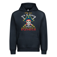 Navy it's all fun & games until someone needs an eyepatch pirate t shirt Urban Hoodie - linhVisuals