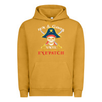 Pigment Peanut Butter it's all fun & games until someone needs an eyepatch pirate t shirt Urban Hoodie - linhVisuals