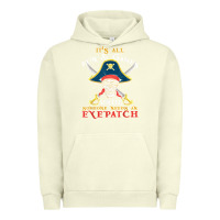 Pigment Pistachio it's all fun & games until someone needs an eyepatch pirate t shirt Urban Hoodie - linhVisuals