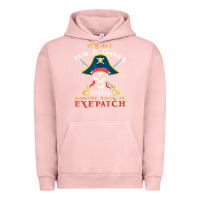 Pigment Salmon it's all fun & games until someone needs an eyepatch pirate t shirt Urban Hoodie - linhVisuals