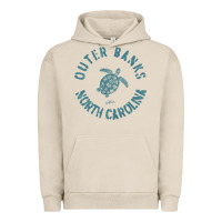 Pigment French Oak jcombs outer banks, nc, sea turtle hoodie Urban Hoodie - linhVisuals