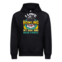 Black bowling shirt funny dog lover quote bowler gift t shirt Urban Hoodie - linhVisuals