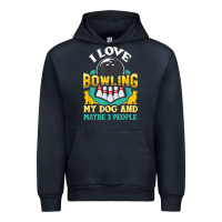 Navy bowling shirt funny dog lover quote bowler gift t shirt Urban Hoodie - linhVisuals