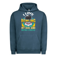 Pigment Midnight Navy bowling shirt funny dog lover quote bowler gift t shirt Urban Hoodie - linhVisuals