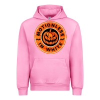 Fuchsia Pink motionless in white hellowen Urban Hoodie - linhVisuals