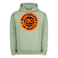 Pigment Oil Green motionless in white hellowen Urban Hoodie - linhVisuals