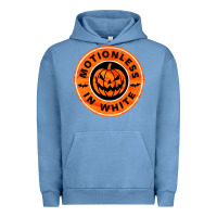 Pigment Pebble Blue motionless in white hellowen Urban Hoodie - linhVisuals