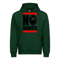 Forest Green no requests dj turntable vinyl record Urban Hoodie - linhVisuals